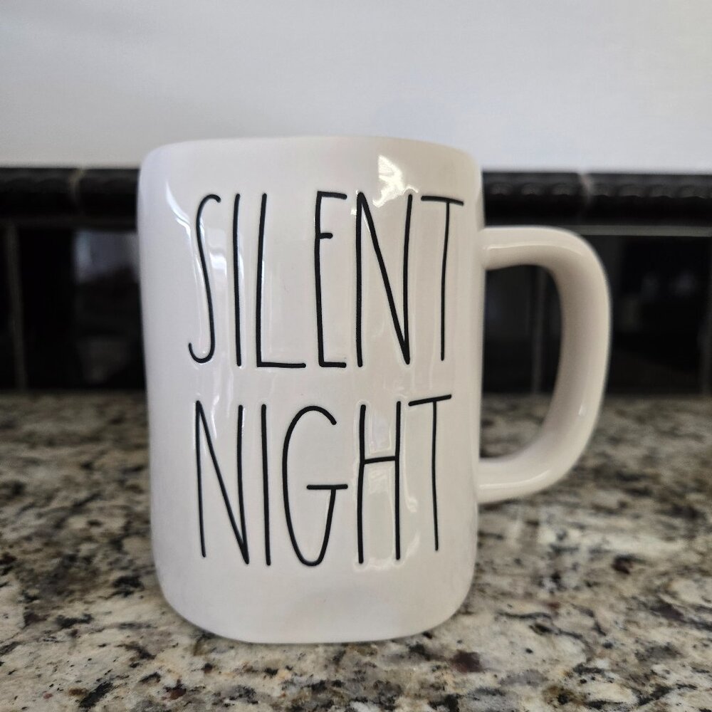 Rae Dunn ‘Silent Night’ Christmas Mug – Farmhouse Holiday LL Mug